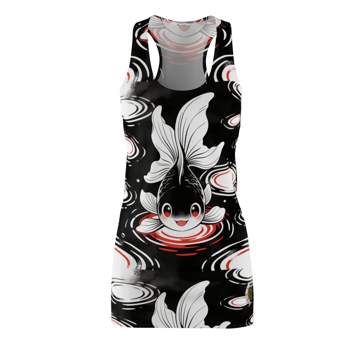 HD Ripplefin Friend Women's Cut & Sew Racerback Dress