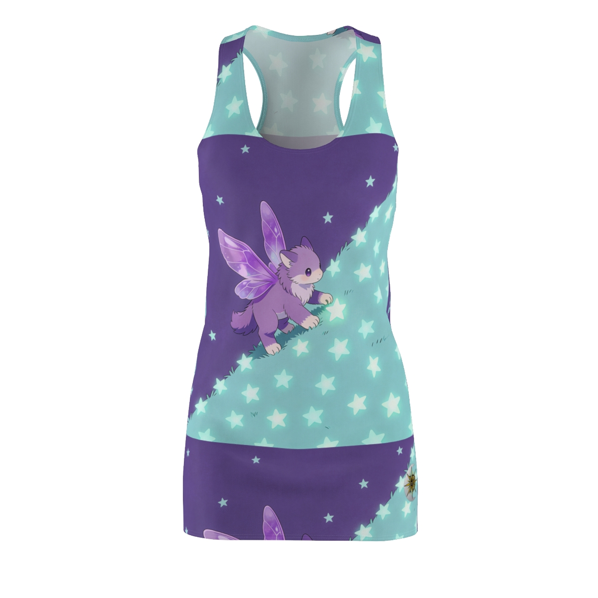 HD Violet Starwanderer Women's Cut & Sew Racerback Dress