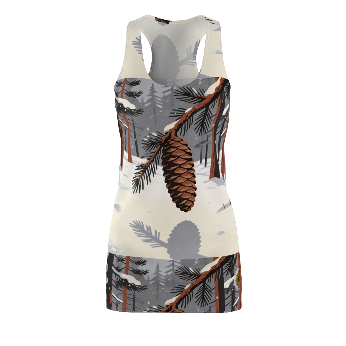 HD Winter Cone Women's Cut & Sew Racerback Dress