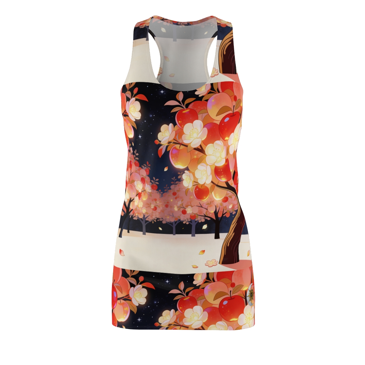 HD Emberblossom Orchard Women's Cut & Sew Racerback Dress