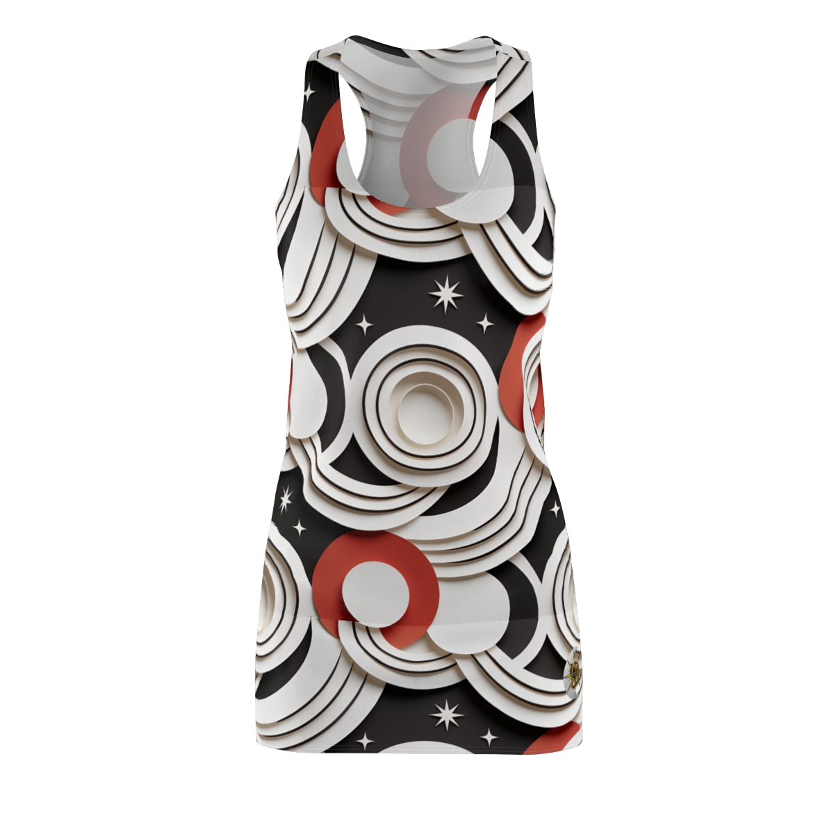 HD Paper Orbit Women's Cut & Sew Racerback Dress