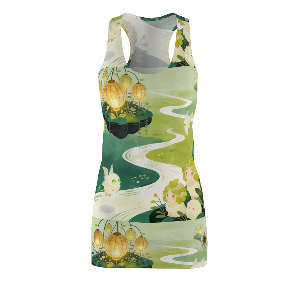 HD Lanternstream Friends Women's Cut & Sew Racerback Dress