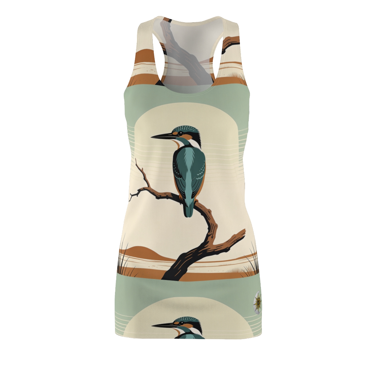 HD Stillwater Kingfisher Women's Cut & Sew Racerback Dress