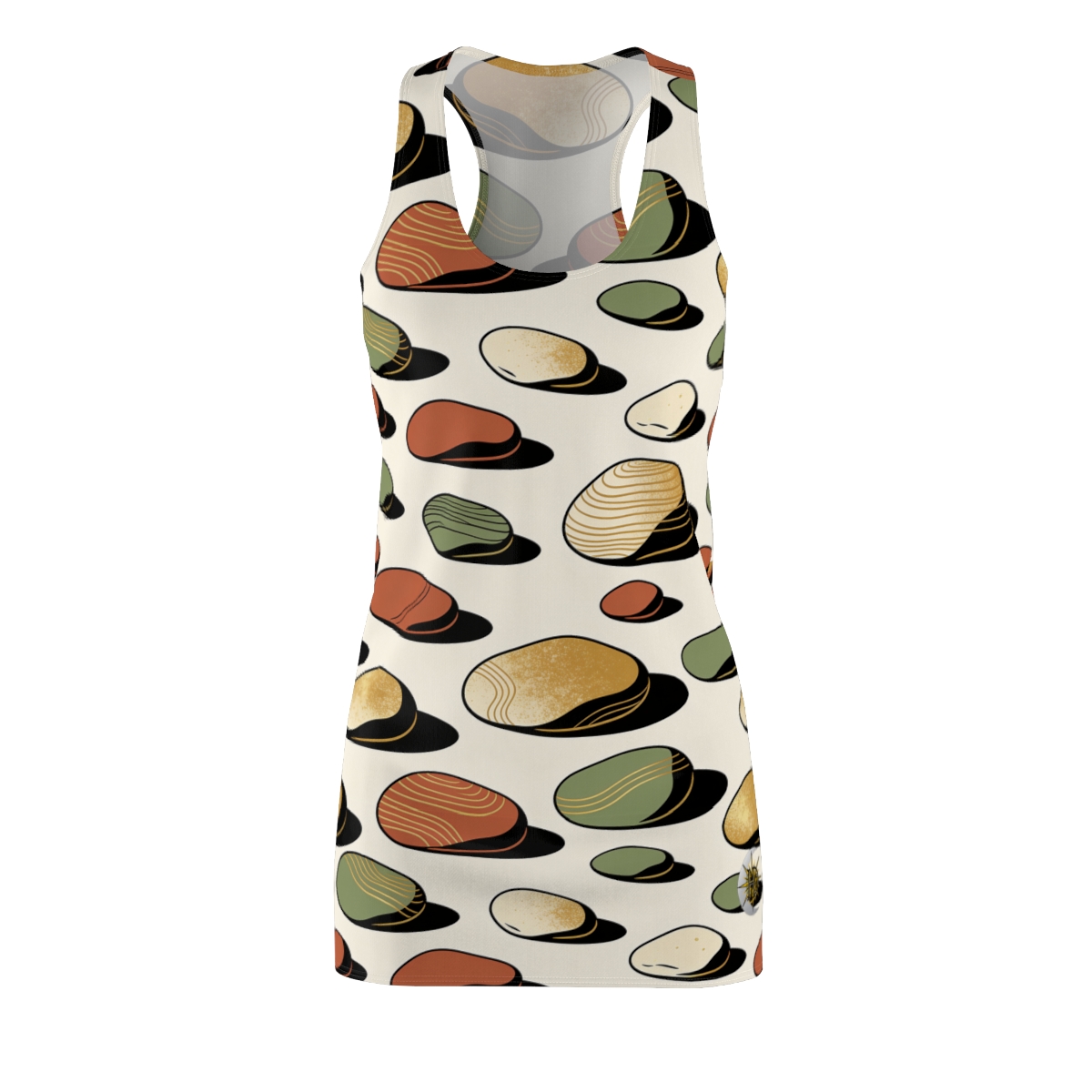HD Riverstone Scatter Women's Cut & Sew Racerback Dress
