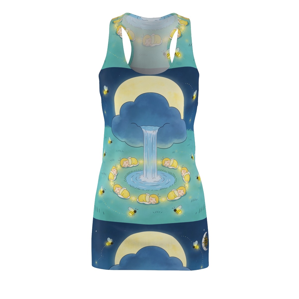 HD Original Art 369 Women's Cut & Sew Racerback Dress