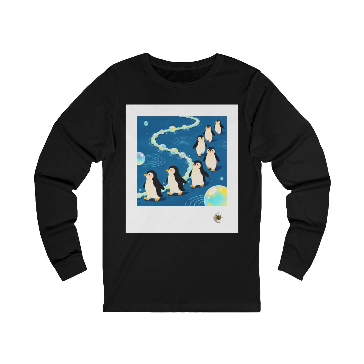 HD Bubbletrail Penguins Unisex Jersey Long Sleeve Tee