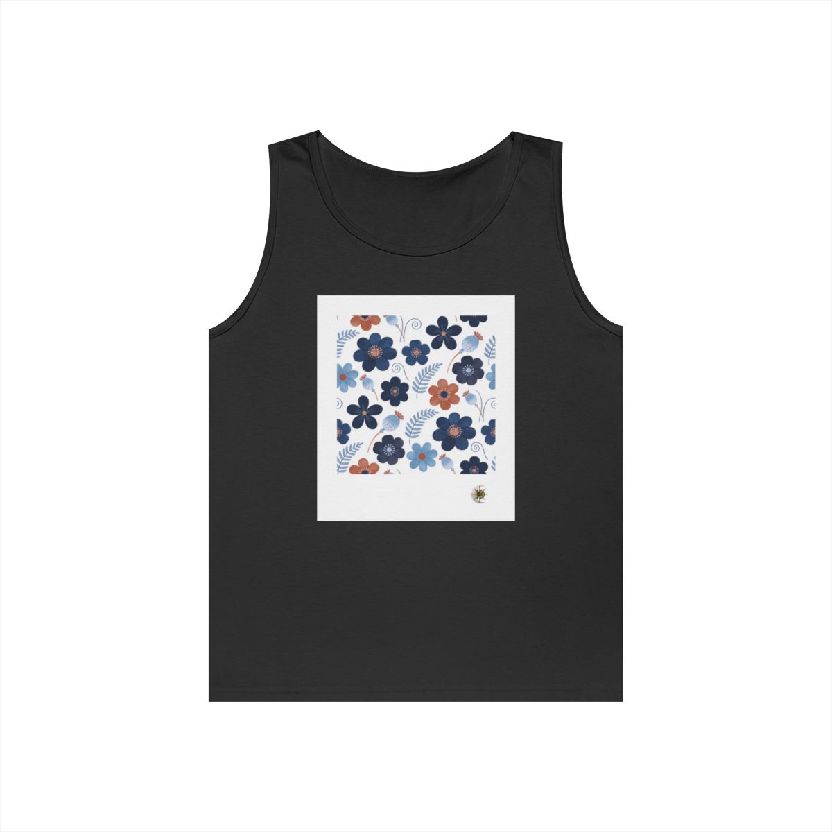 HD Midnight Meadow Florals Unisex Heavy Cotton Tank Top