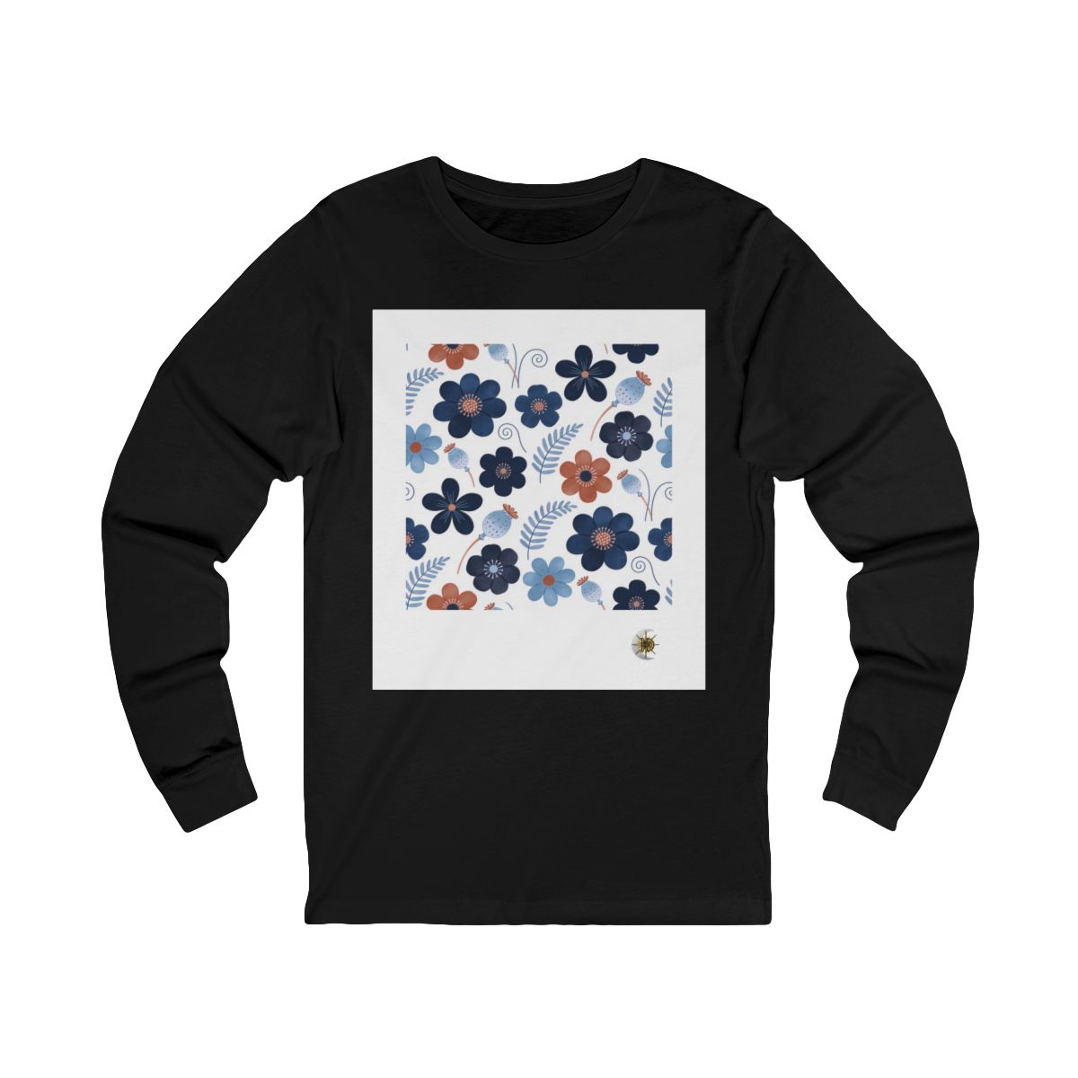 HD Midnight Meadow Florals Unisex Jersey Long Sleeve Tee