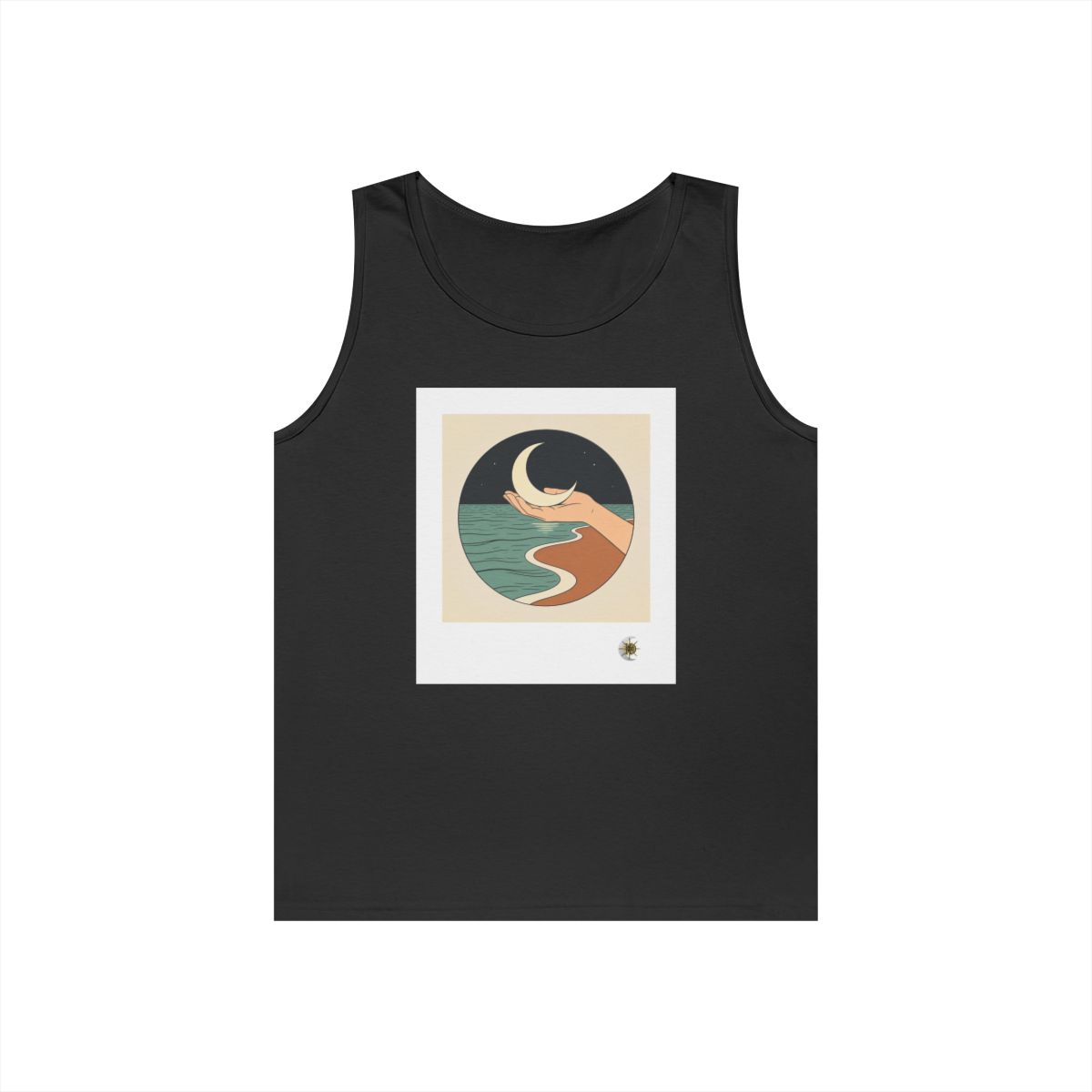 HD Moon in Hand Unisex Heavy Cotton Tank Top