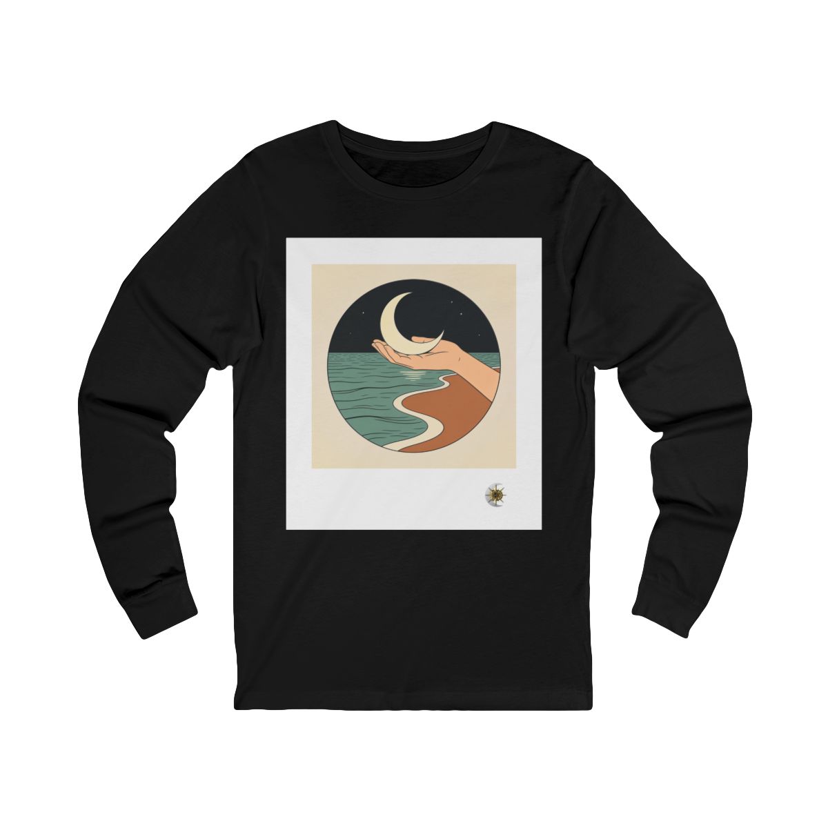 HD Moon in Hand Unisex Jersey Long Sleeve Tee