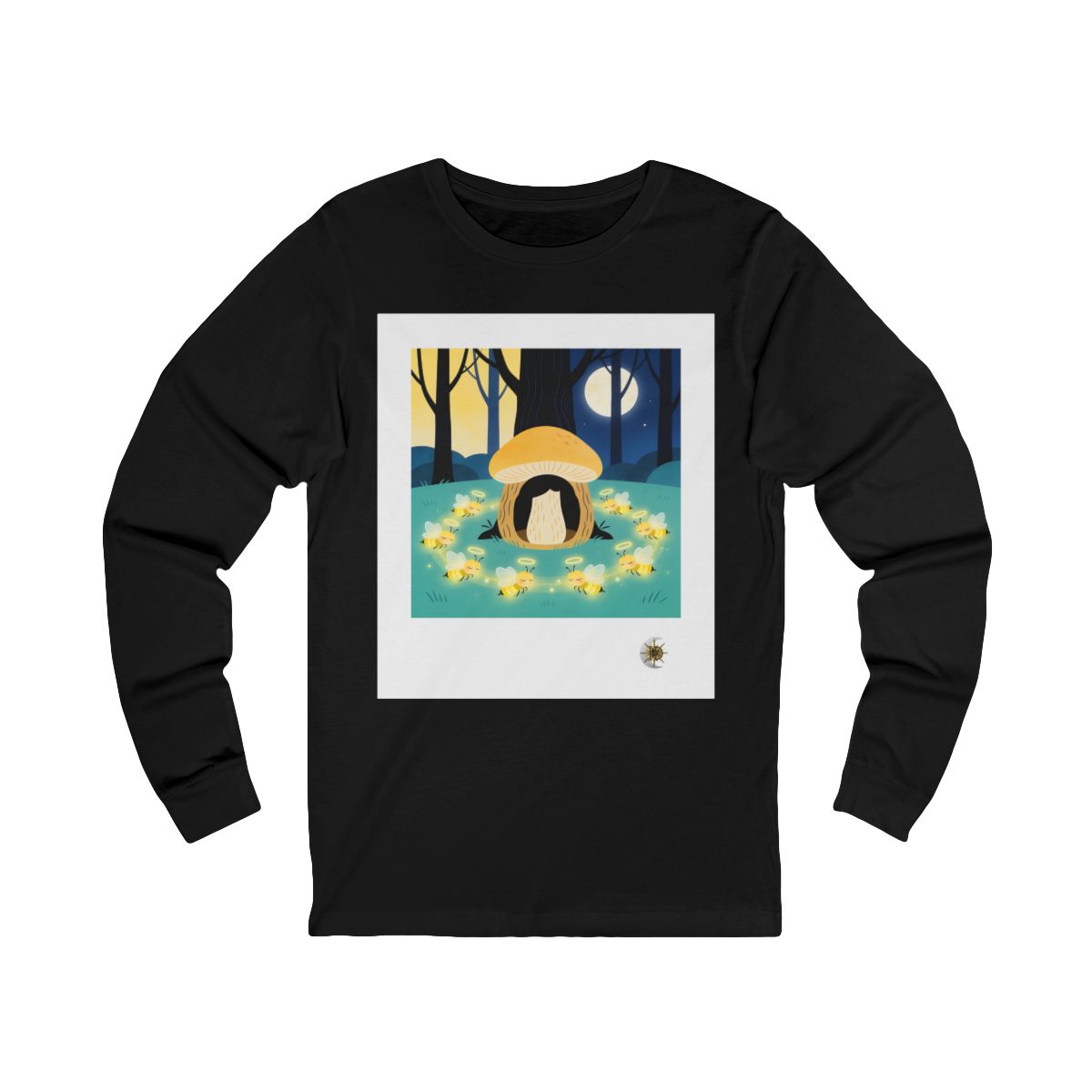 HD Moonlit Honey Circle Unisex Jersey Long Sleeve Tee