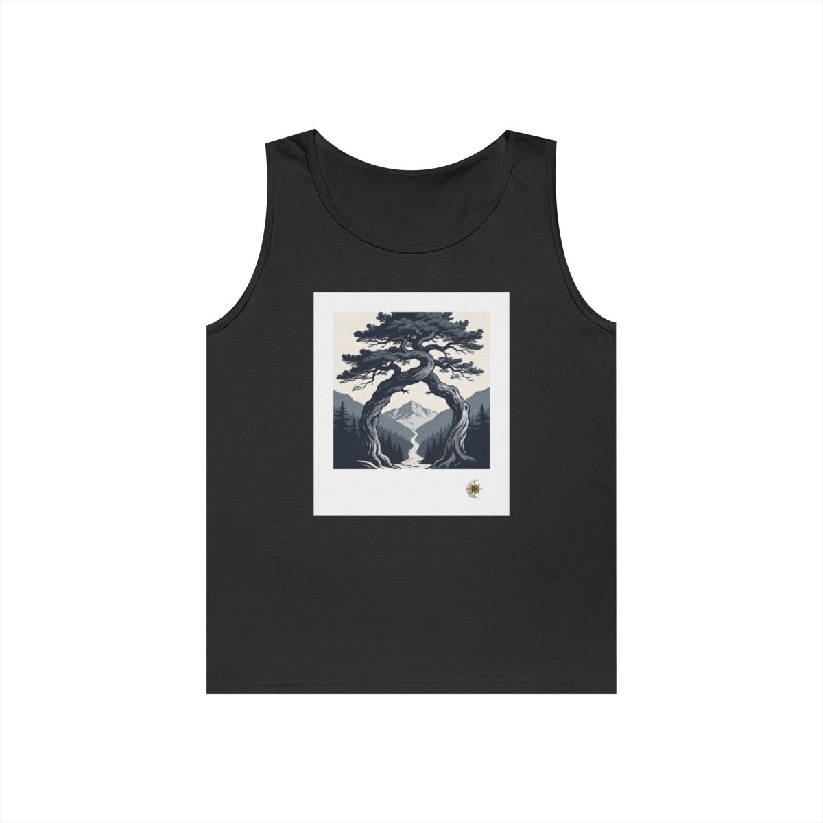 HD Twilight Pine Arch Unisex Heavy Cotton Tank Top