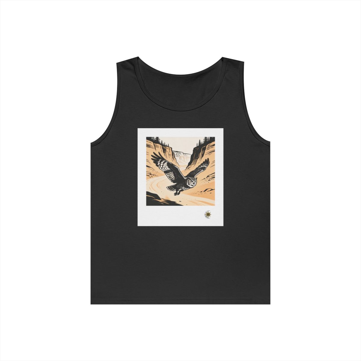 HD Canyon Owl Unisex Heavy Cotton Tank Top