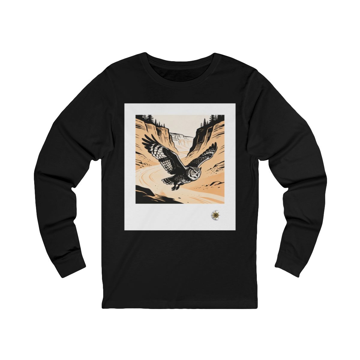 HD Canyon Owl Unisex Jersey Long Sleeve Tee