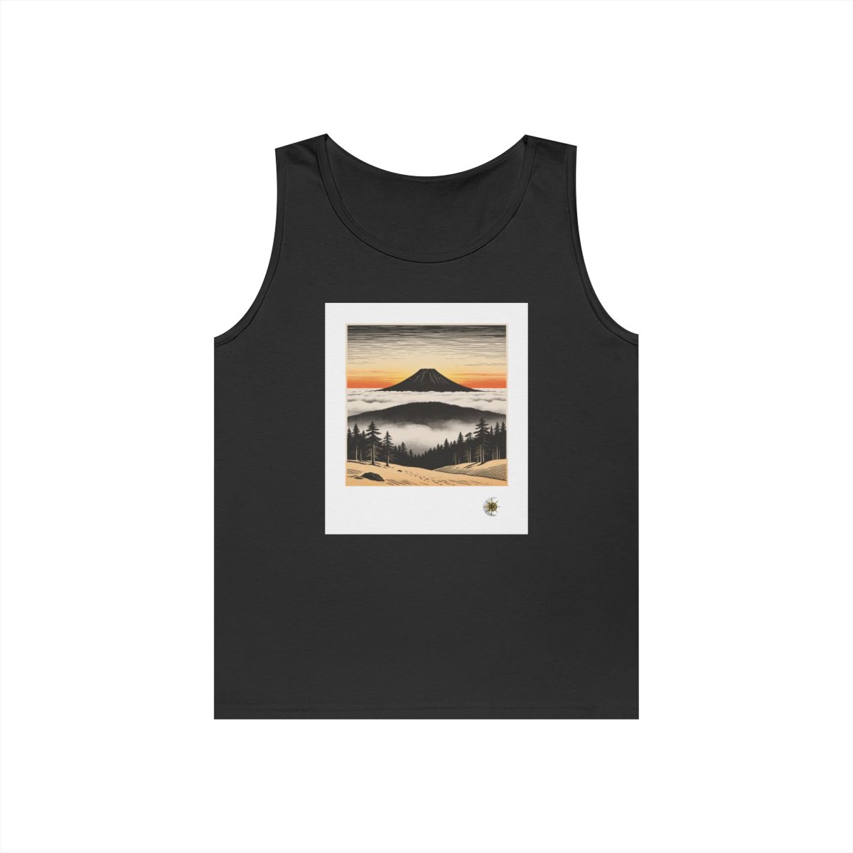 HD Sunrise Above the Clouds Unisex Heavy Cotton Tank Top