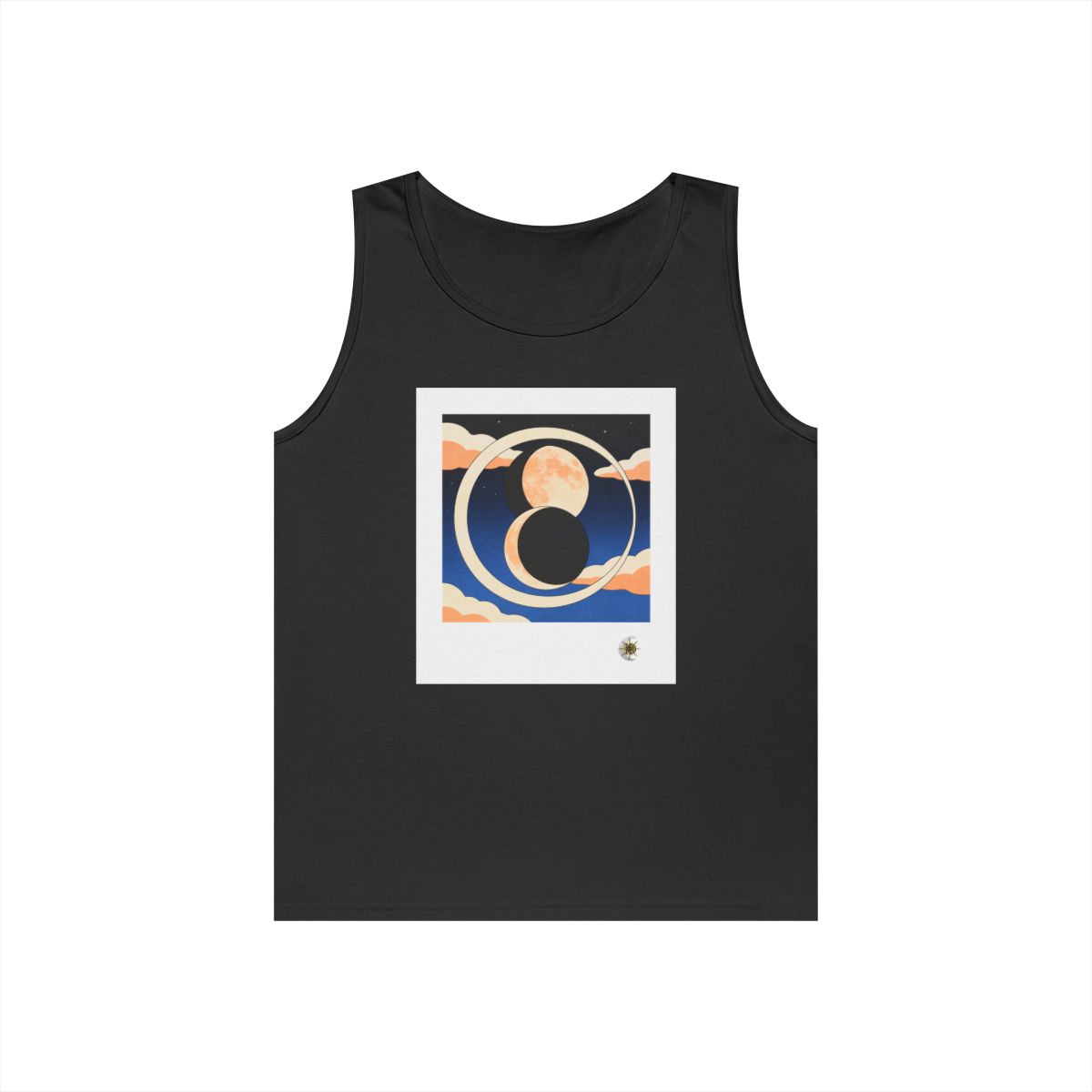 HD Moonrise Orbit Unisex Heavy Cotton Tank Top