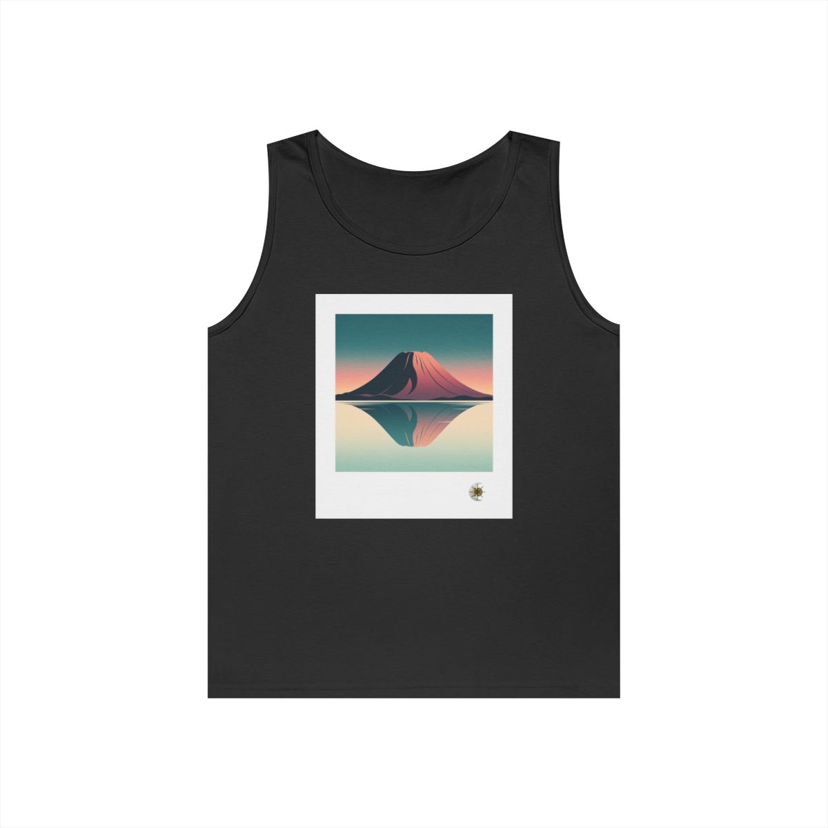 HD Rose Mountain Reflection Unisex Heavy Cotton Tank Top