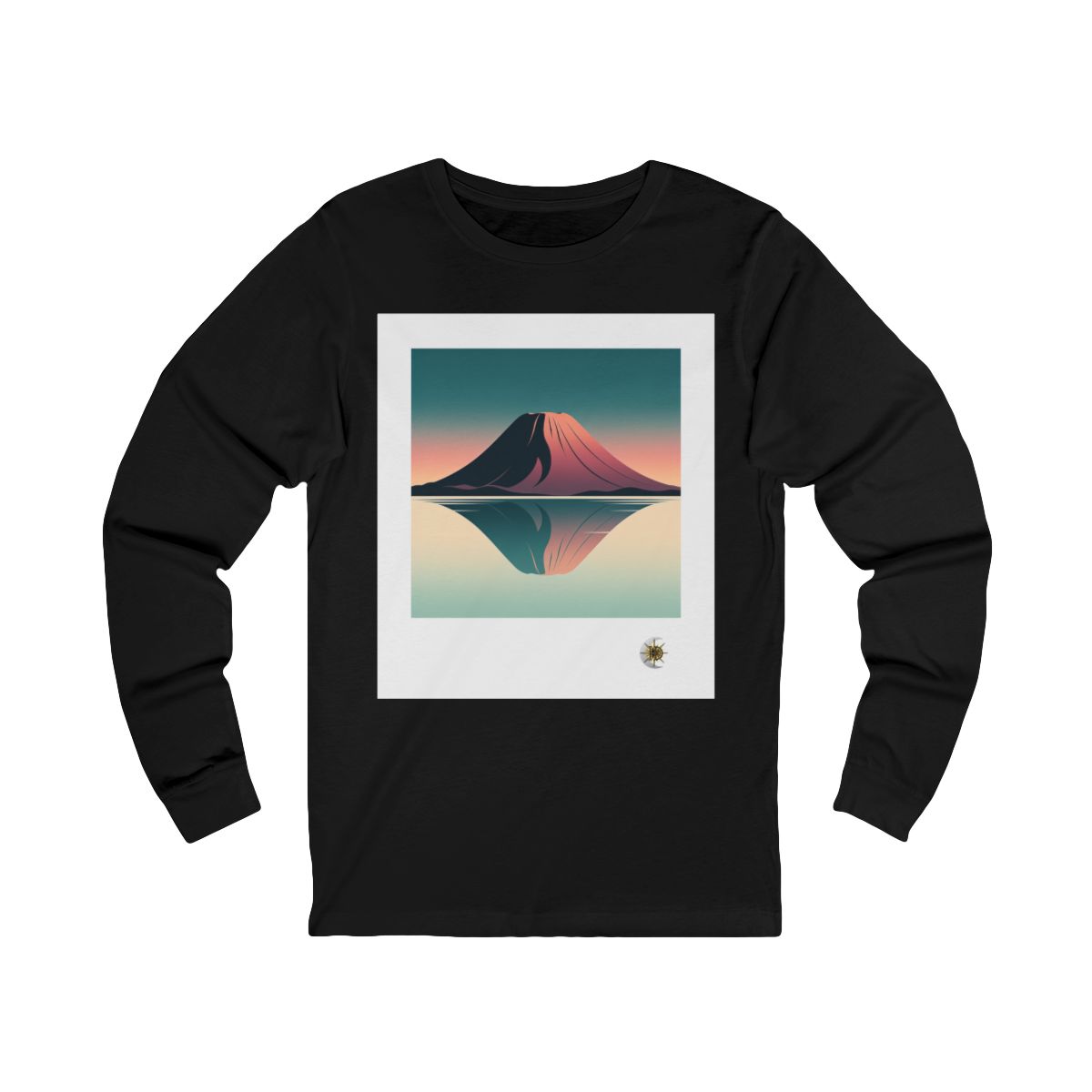HD Rose Mountain Reflection Unisex Jersey Long Sleeve Tee