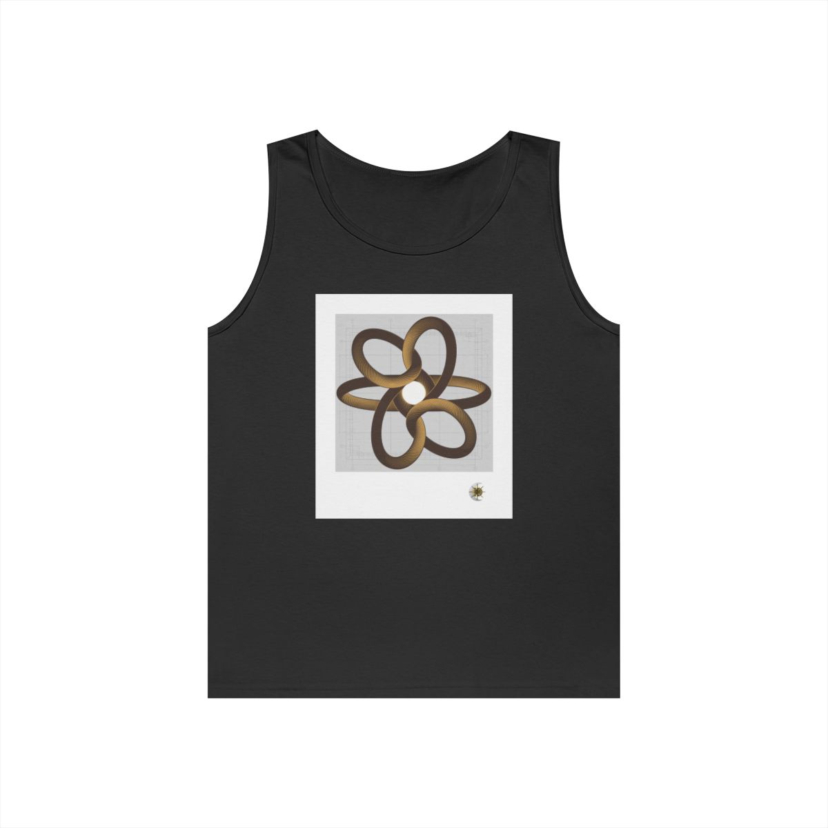 HD Copper Ribbon Orbit Unisex Heavy Cotton Tank Top
