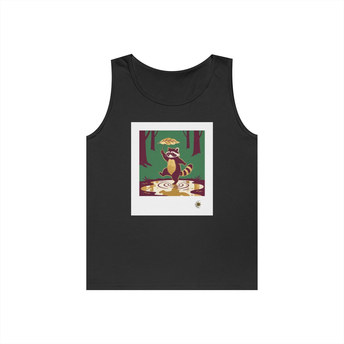 HD Leafstep Raccoon Unisex Heavy Cotton Tank Top