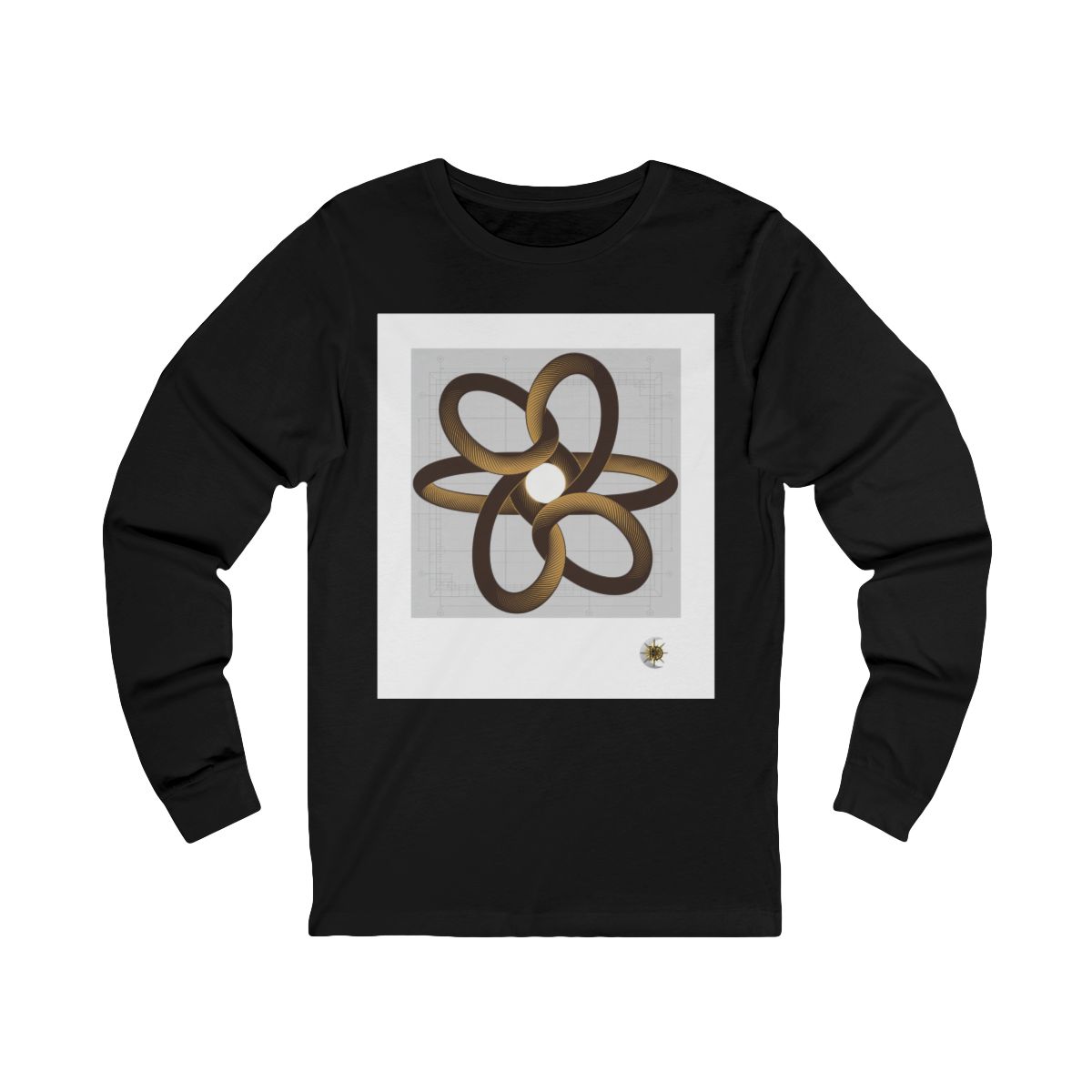 HD Copper Ribbon Orbit Unisex Jersey Long Sleeve Tee