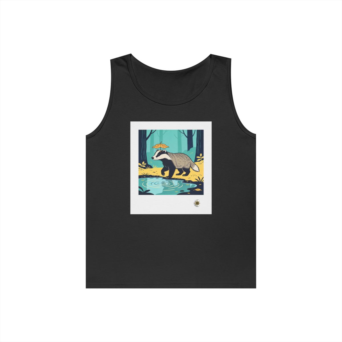 HD Rainy Day Badger Unisex Heavy Cotton Tank Top
