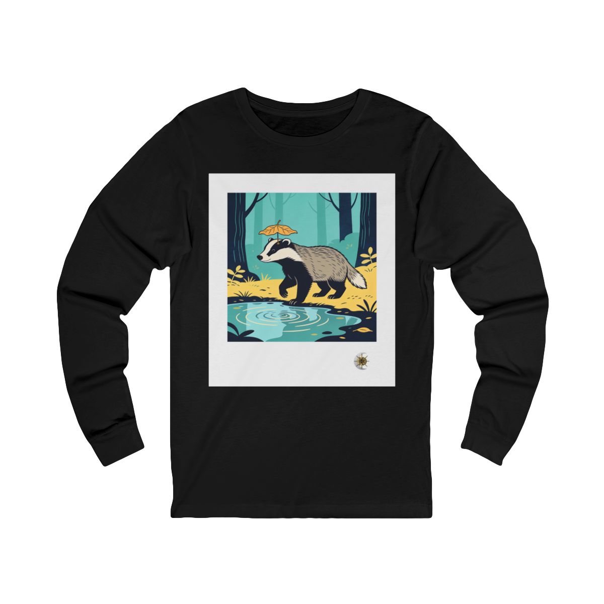 HD Rainy Day Badger Unisex Jersey Long Sleeve Tee