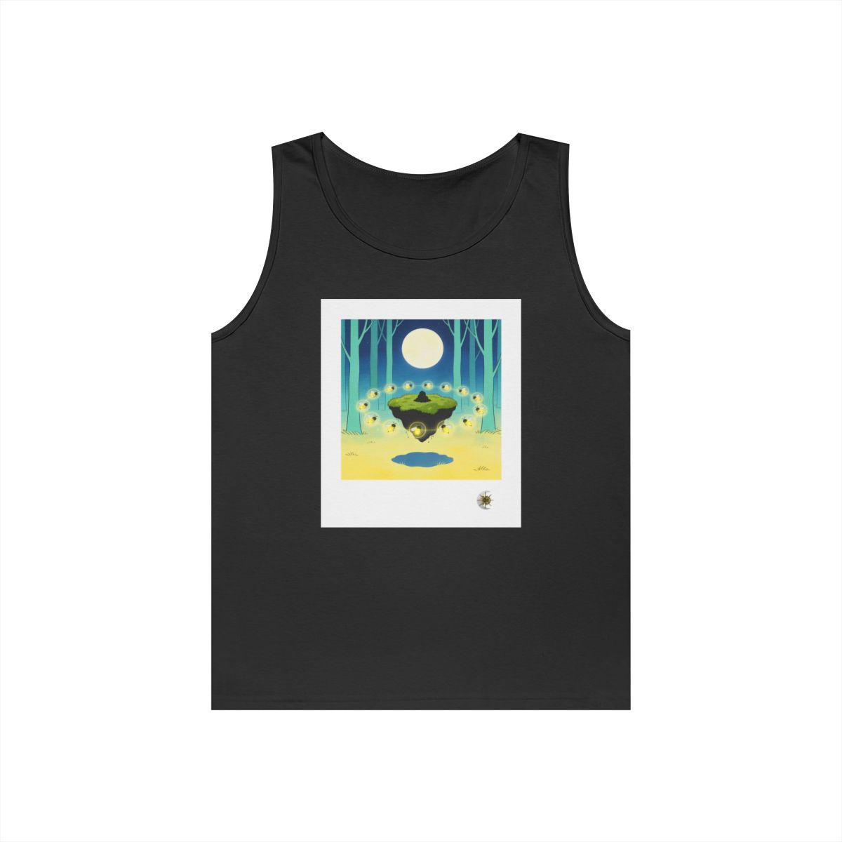 HD Firefly Moon Island Unisex Heavy Cotton Tank Top