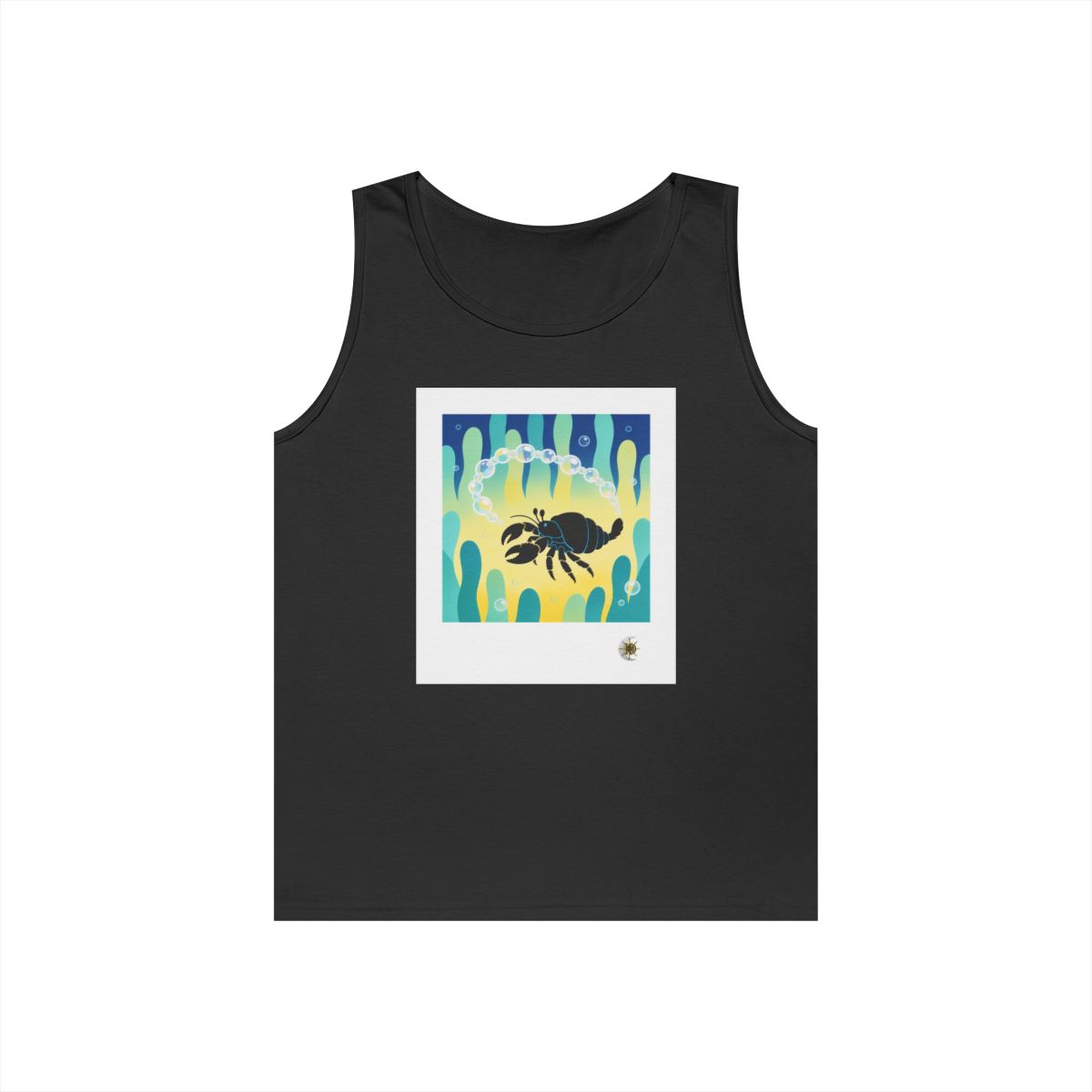 HD Bubble Trail Hermit Crab Unisex Heavy Cotton Tank Top