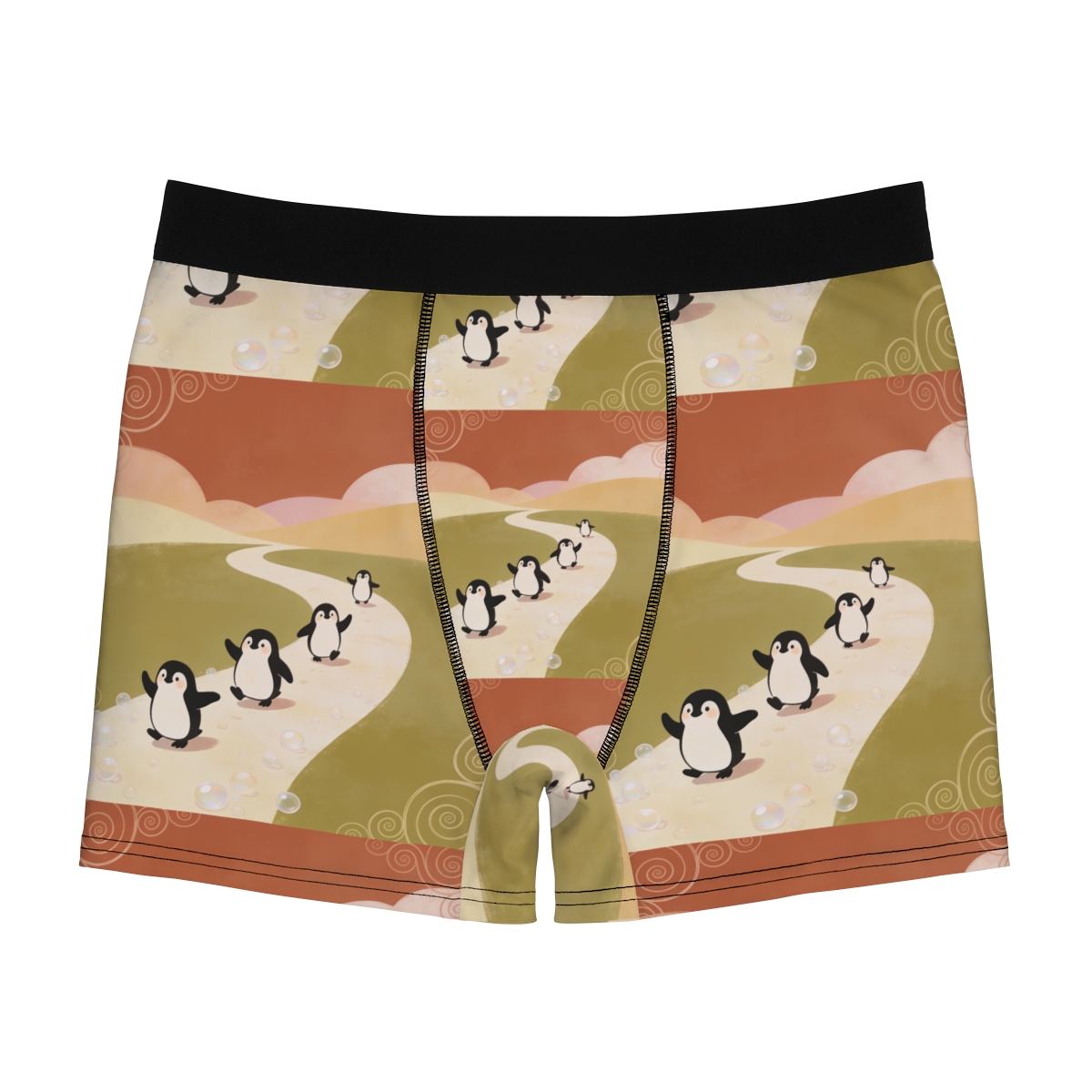 HD Ambertrail Penguins Men's Boxer Briefs