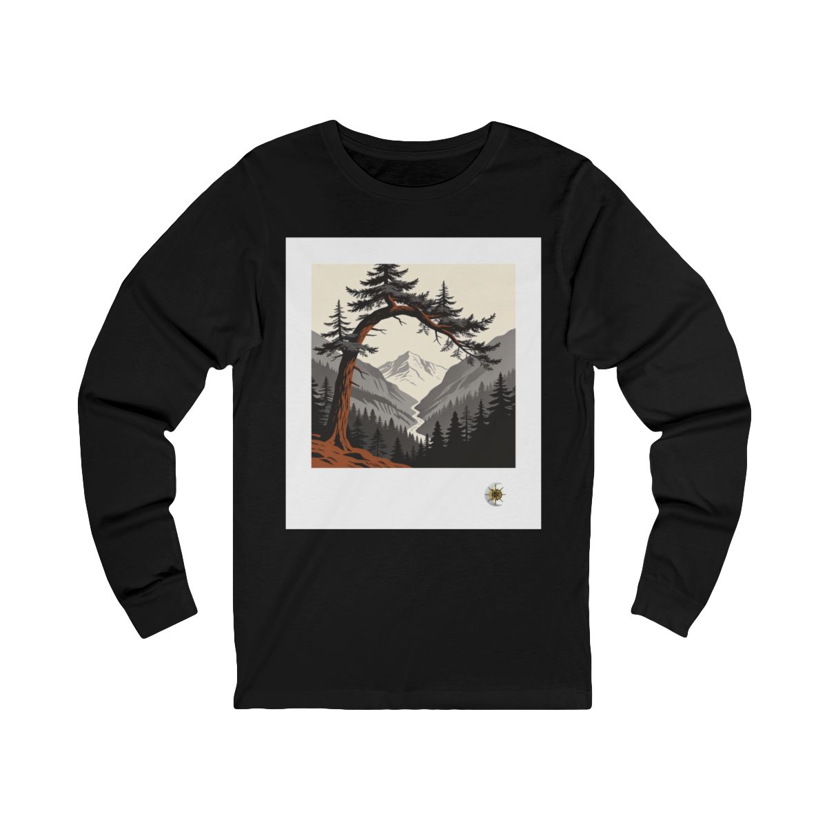 HD Alpine Pine Arch Unisex Jersey Long Sleeve Tee