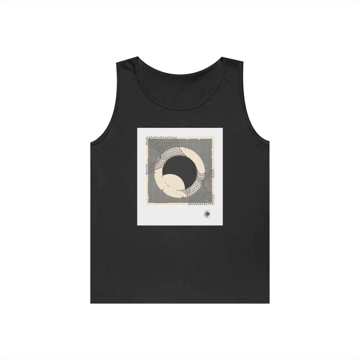 HD Silver Mesh Eclipse Unisex Heavy Cotton Tank Top