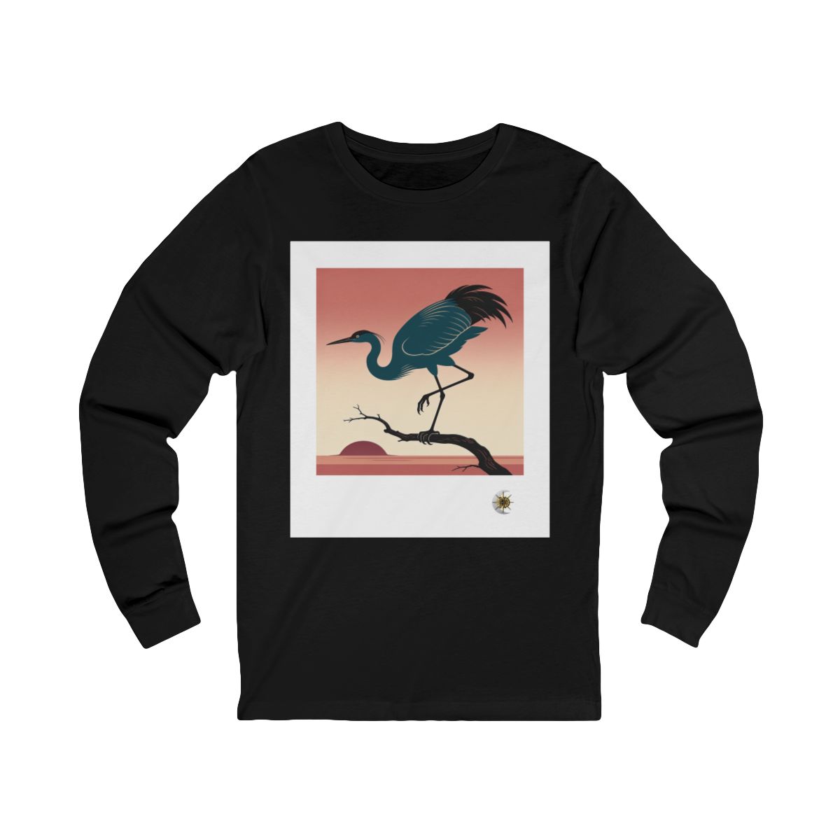 HD Twilight Heron Unisex Jersey Long Sleeve Tee