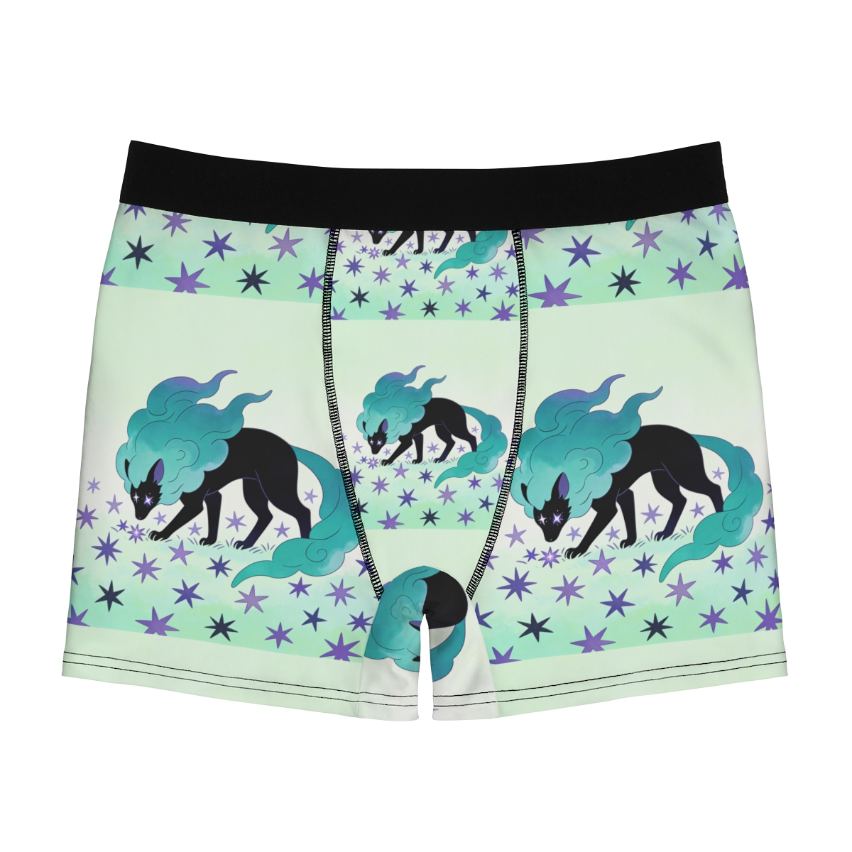 HD Stardrift Wolf Men's Boxer Briefs