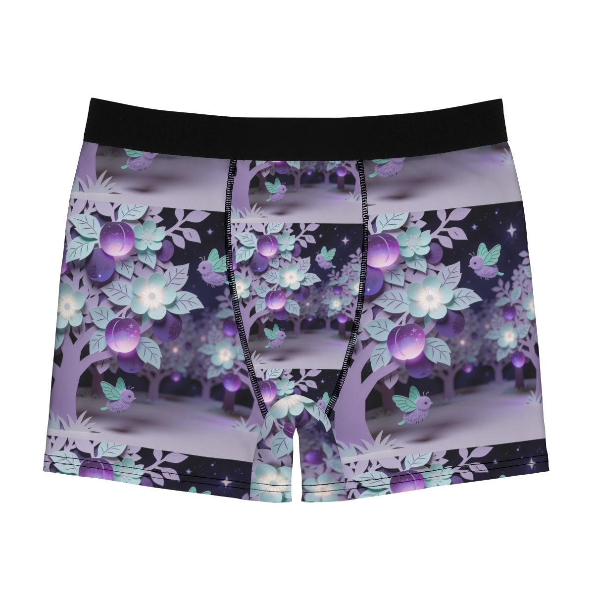 HD Violet Orchard Sprites Men's Boxer Briefs