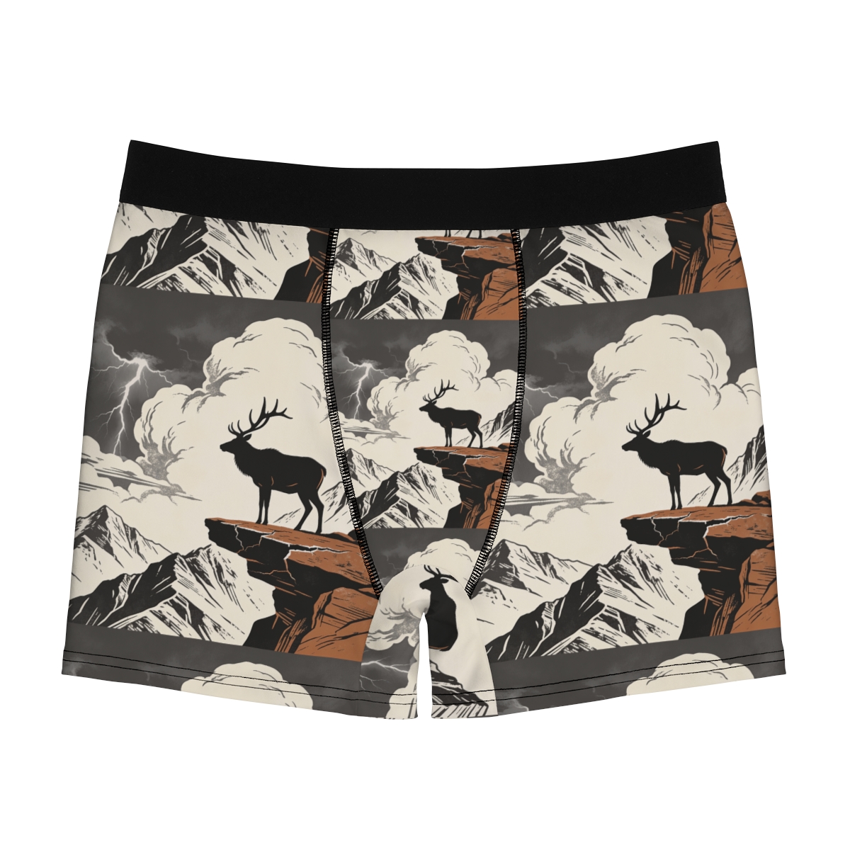 HD Ridge Elk Men's Boxer Briefs
