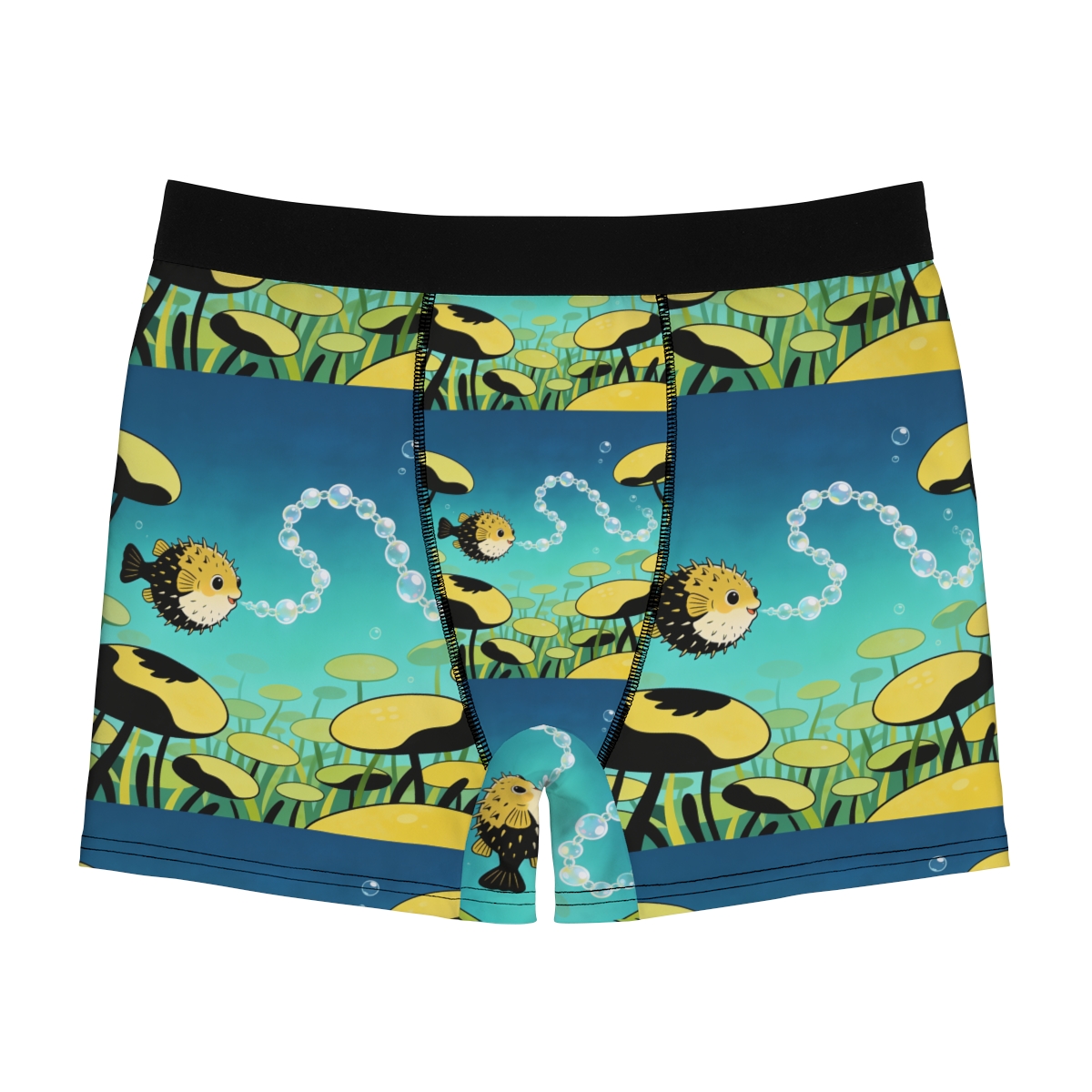 HD Bubblefin Meadow Men's Boxer Briefs