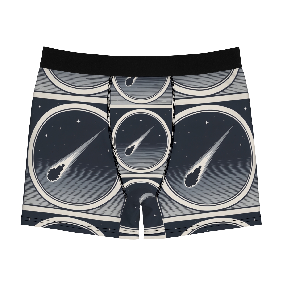 HD Midnight Meteor Men's Boxer Briefs