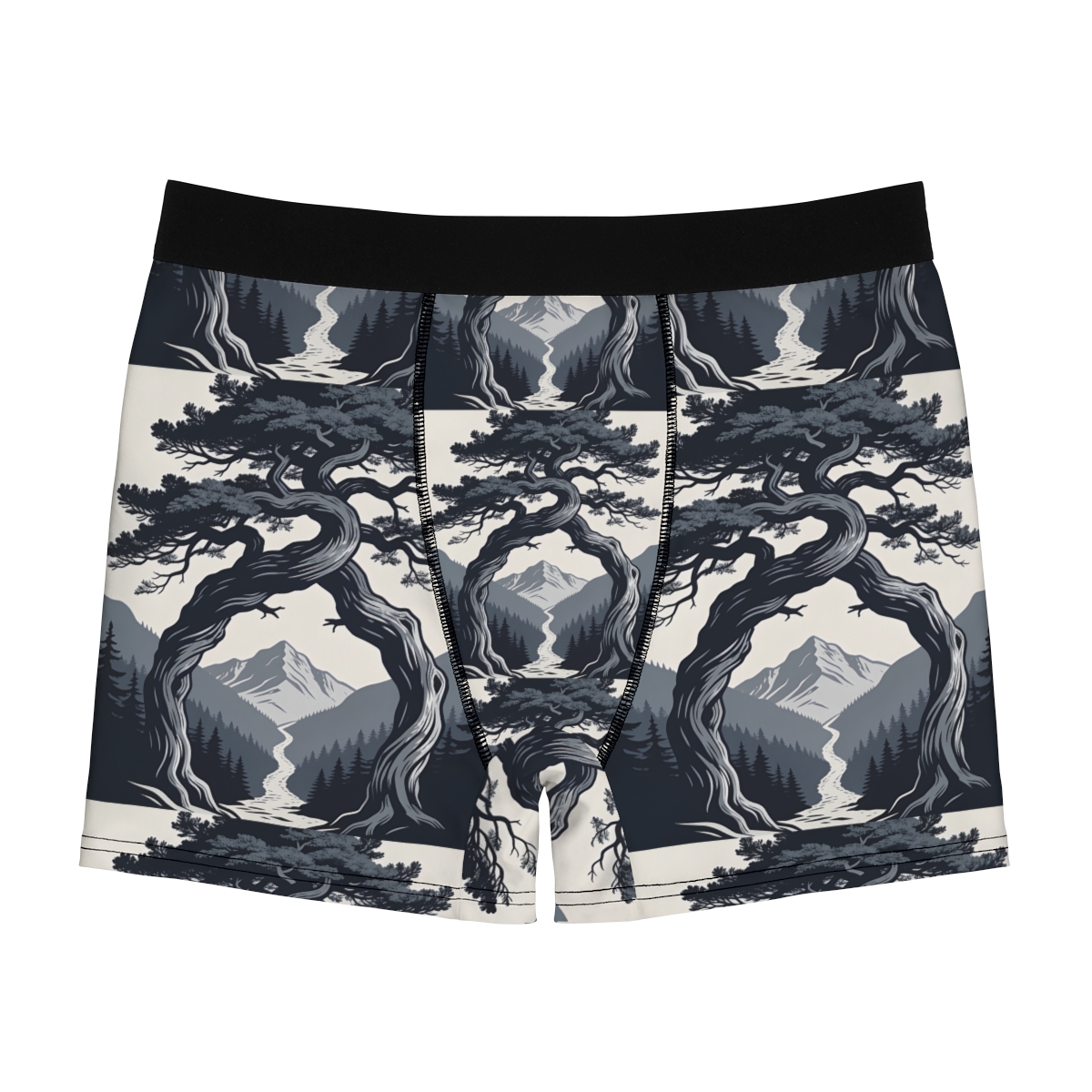 HD Twilight Pine Arch Men's Boxer Briefs