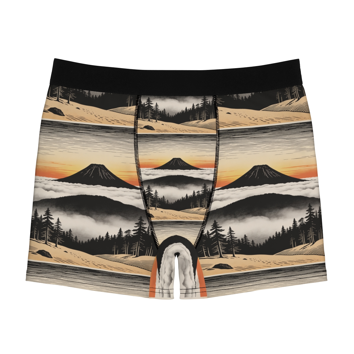 HD Sunrise Above the Clouds Men's Boxer Briefs