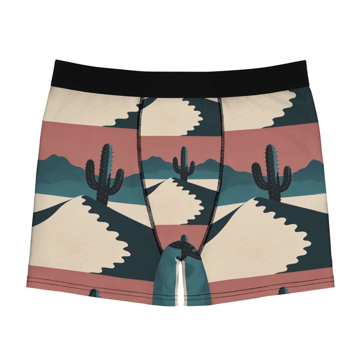 HD Desert Rose Cactus Men's Boxer Briefs