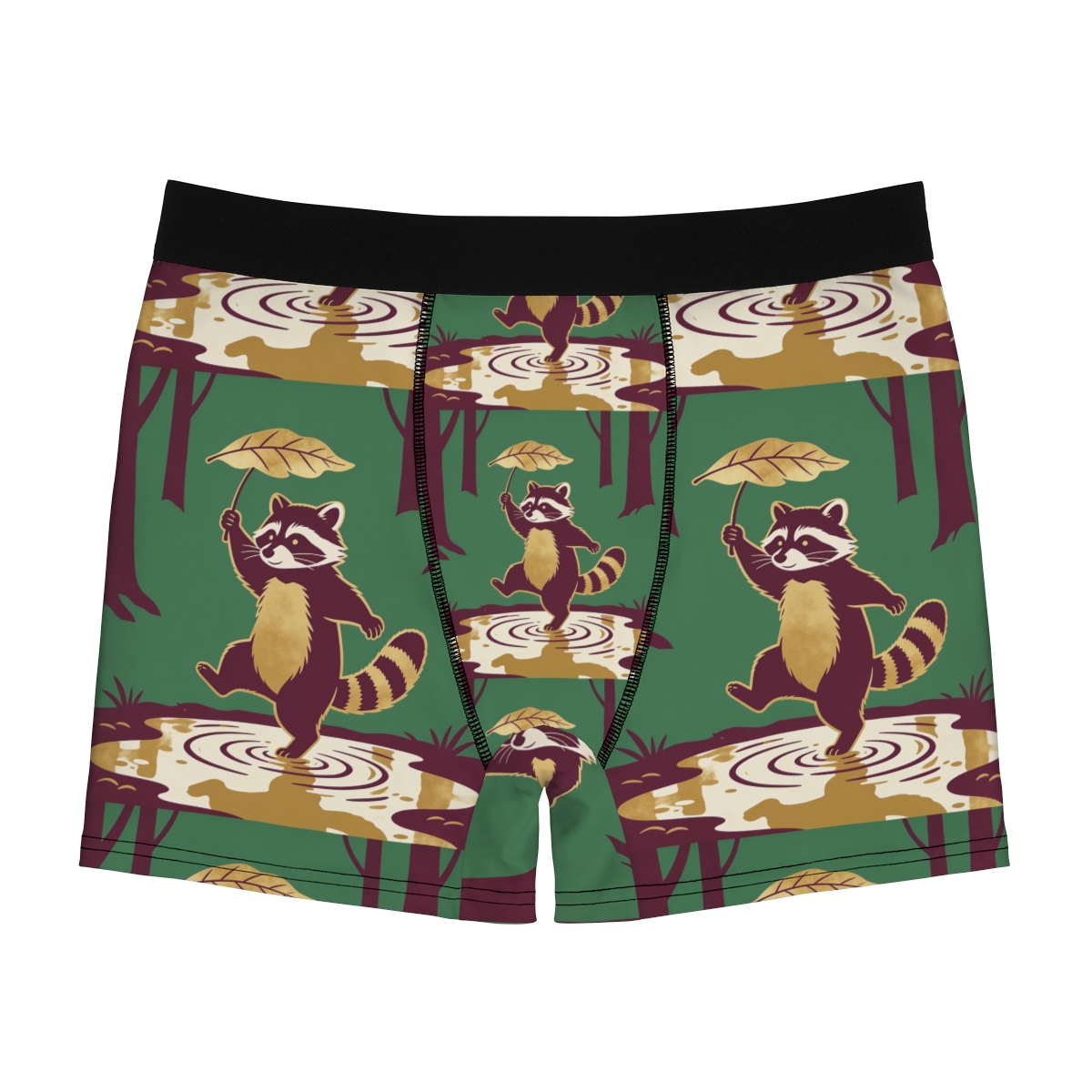 HD Leafstep Raccoon Men's Boxer Briefs