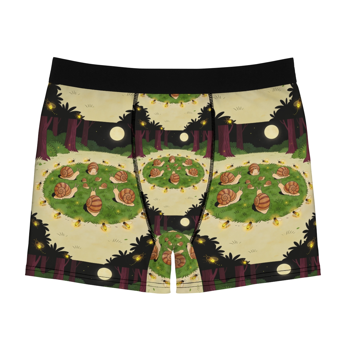 HD Firefly Snail Circle Men's Boxer Briefs