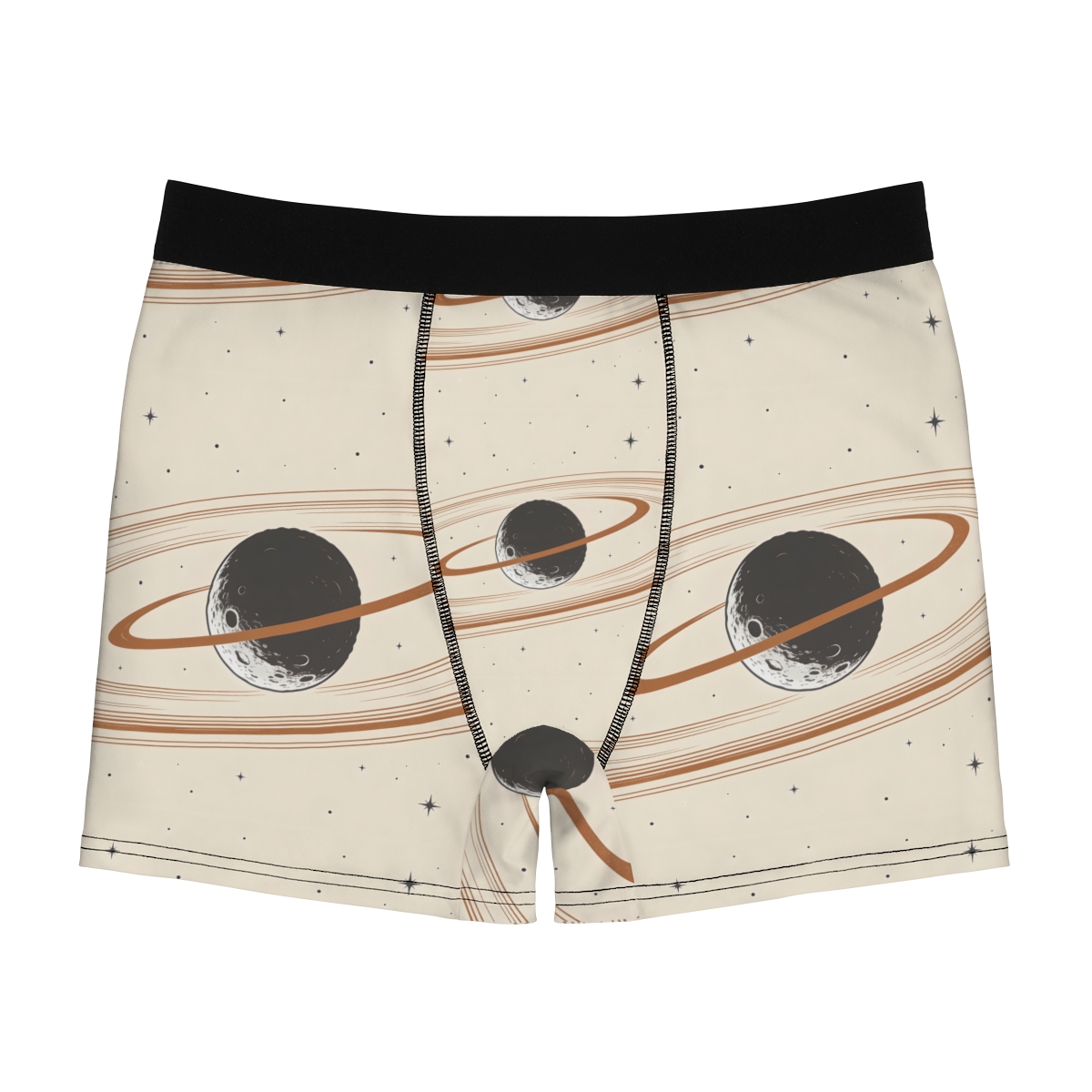 HD Copper Moon Rings Men's Boxer Briefs