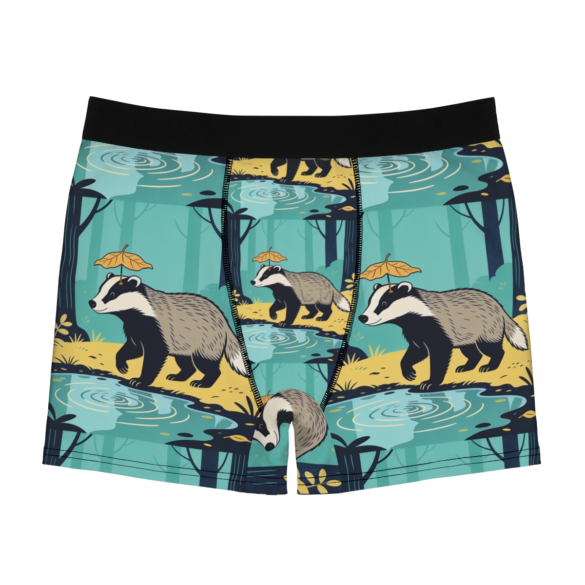HD Rainy Day Badger Men's Boxer Briefs