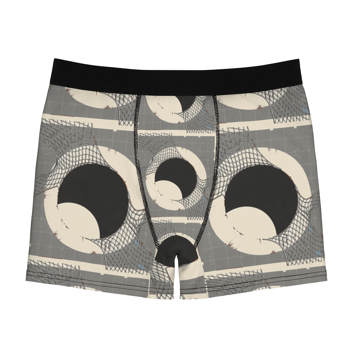HD Silver Mesh Eclipse Men's Boxer Briefs