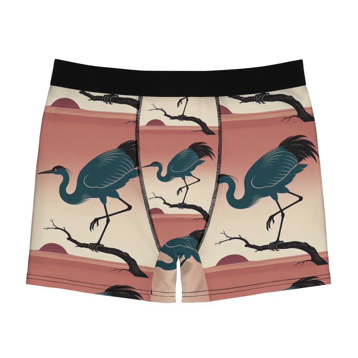 HD Twilight Heron Men's Boxer Briefs