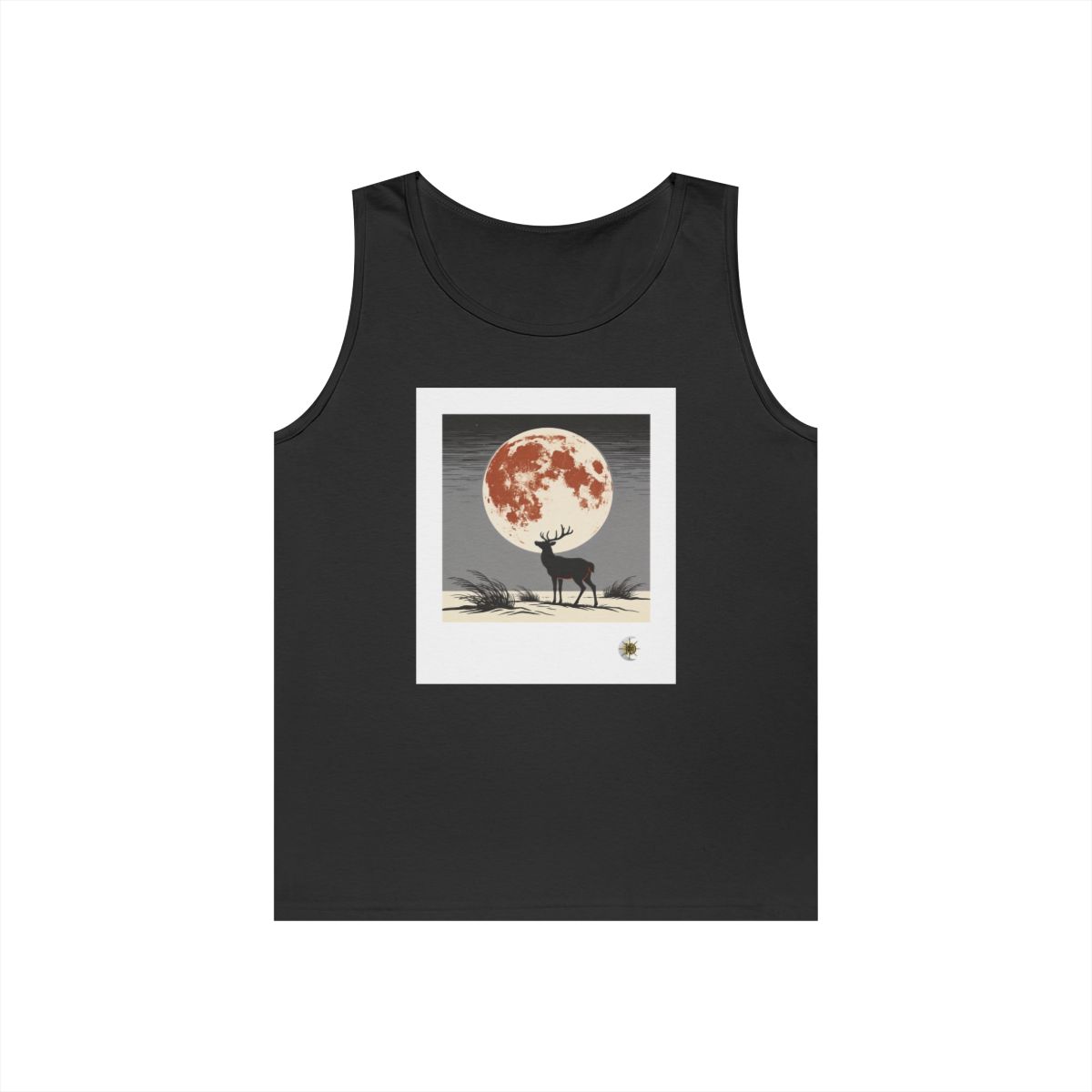 HD Copper Moon Stag Unisex Heavy Cotton Tank Top