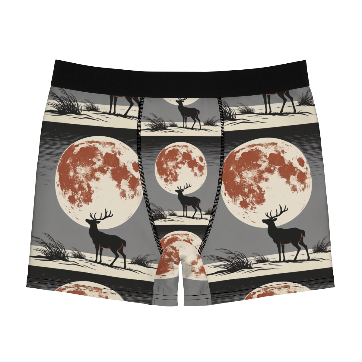 HD Copper Moon Stag Men's Boxer Briefs