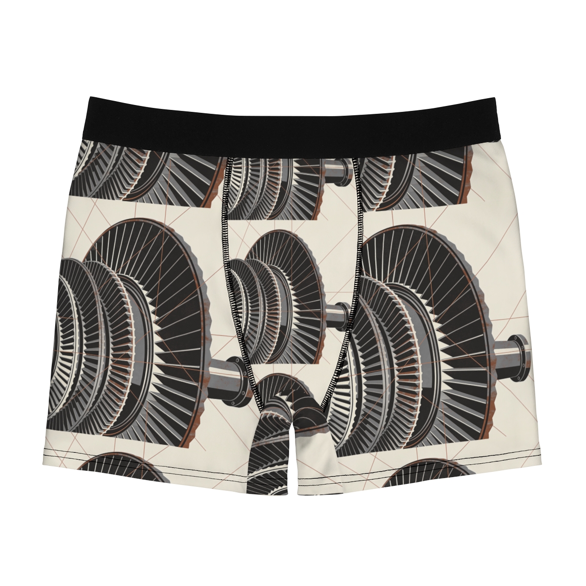 HD Copper Turbine Men's Boxer Briefs